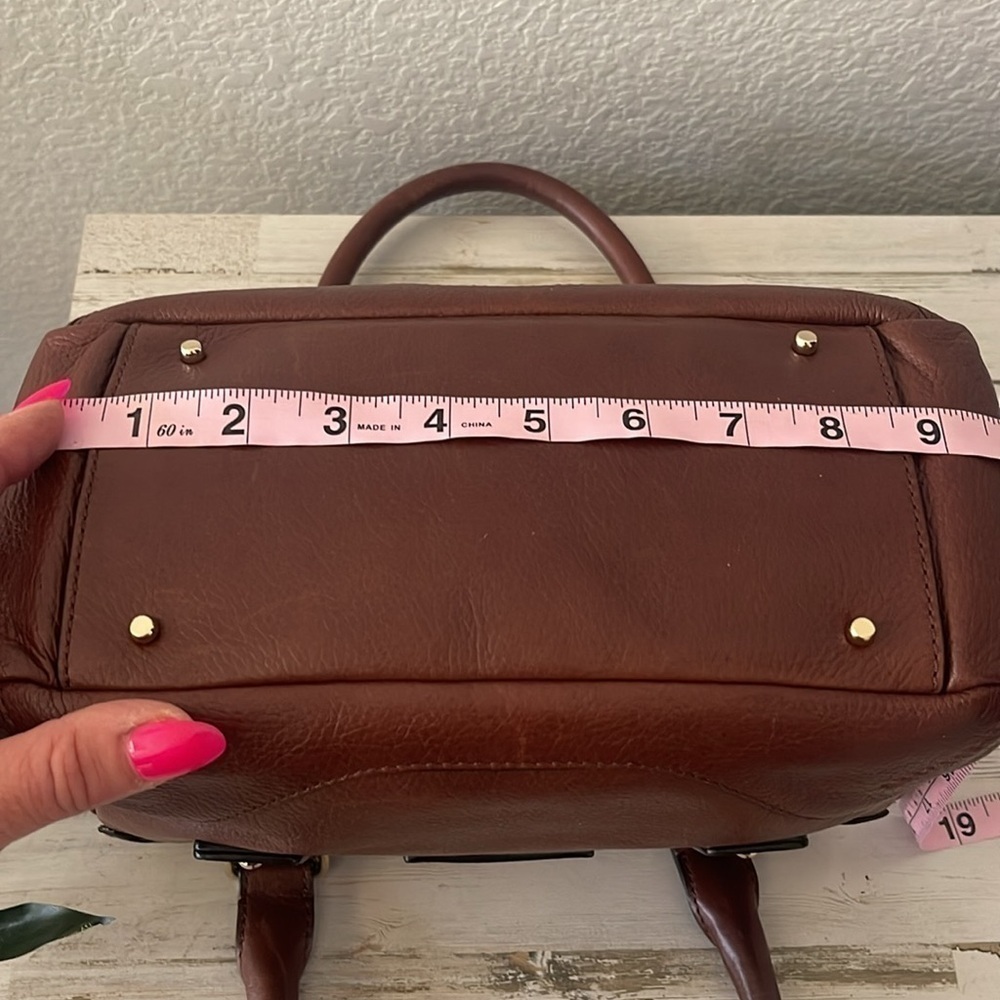 Vintage Kate Spade All Leather Brown Handbag. - Picture 14 of 16